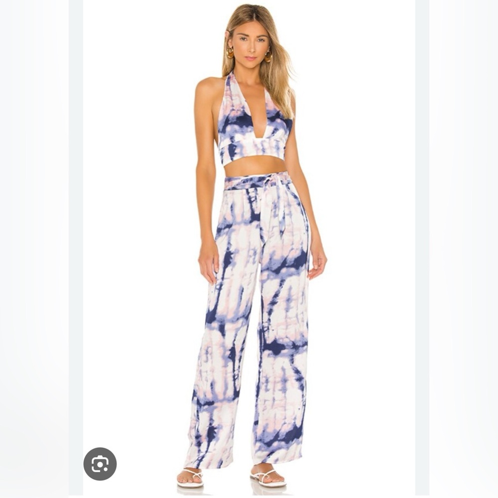 Superdown Nicki Pant Set in Blue Multi